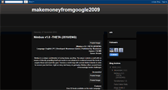 Desktop Screenshot of makemoneyfromgoogle2009.blogspot.com