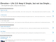 Tablet Screenshot of elevationequalslife.blogspot.com