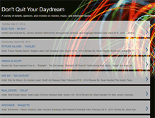 Tablet Screenshot of dontquityourdaydream.blogspot.com