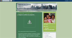 Desktop Screenshot of noticiasdocanada.blogspot.com