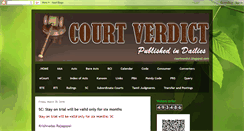 Desktop Screenshot of courtverdict.blogspot.com