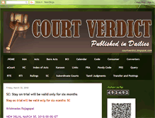 Tablet Screenshot of courtverdict.blogspot.com