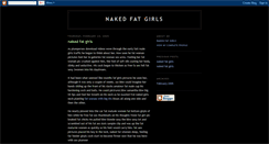 Desktop Screenshot of naked-fat-girls.blogspot.com