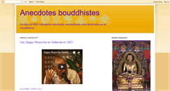 Desktop Screenshot of anecdotesbouddhistes.blogspot.com