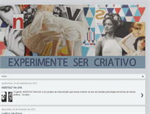 Tablet Screenshot of experimentesercriativo.blogspot.com