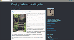 Desktop Screenshot of keepingbodyandmindtogether.blogspot.com