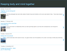 Tablet Screenshot of keepingbodyandmindtogether.blogspot.com