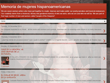 Tablet Screenshot of memoriademujereshispanoamericanas.blogspot.com
