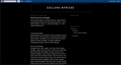 Desktop Screenshot of collanamyricae.blogspot.com