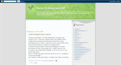 Desktop Screenshot of noviceoracle.blogspot.com