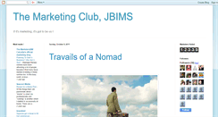 Desktop Screenshot of marketingclubjbims.blogspot.com