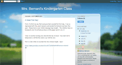 Desktop Screenshot of mrsbernardskindergartenclass.blogspot.com