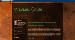 Desktop Screenshot of brokenspinebooks.blogspot.com
