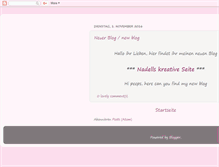 Tablet Screenshot of nadellskreativseite.blogspot.com