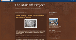 Desktop Screenshot of marianiproject.blogspot.com