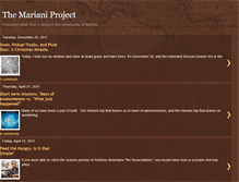 Tablet Screenshot of marianiproject.blogspot.com