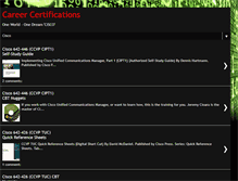 Tablet Screenshot of career-cert.blogspot.com
