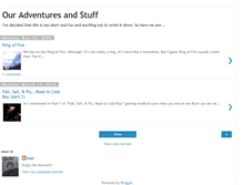 Tablet Screenshot of ouradventuresandsuch.blogspot.com