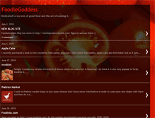 Tablet Screenshot of foodiegoddessau.blogspot.com