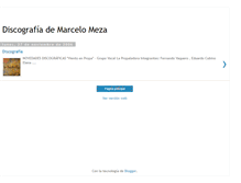 Tablet Screenshot of discografiameza.blogspot.com