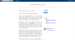 Desktop Screenshot of conscious-rap.blogspot.com