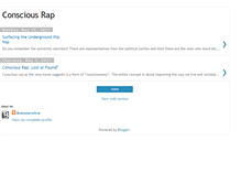 Tablet Screenshot of conscious-rap.blogspot.com