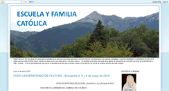 Desktop Screenshot of escuelayfamiliacatolica.blogspot.com