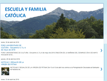 Tablet Screenshot of escuelayfamiliacatolica.blogspot.com