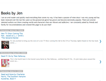 Tablet Screenshot of booksbyjen.blogspot.com