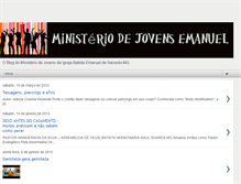 Tablet Screenshot of ministeriojovensemanuel.blogspot.com
