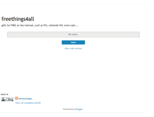 Tablet Screenshot of freethings4all.blogspot.com