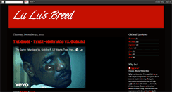 Desktop Screenshot of lulubreed.blogspot.com