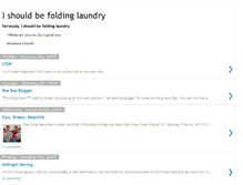Tablet Screenshot of ishouldbefoldinglaundry.blogspot.com