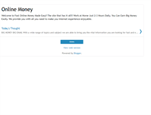 Tablet Screenshot of fastonlinemoneymadeeasy.blogspot.com