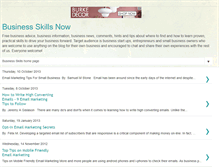 Tablet Screenshot of businessskillsnow.blogspot.com