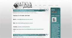 Desktop Screenshot of hatikvaproducoes.blogspot.com