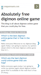 Mobile Screenshot of absolutely-free-digimon-online-game.blogspot.com