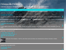 Tablet Screenshot of cronicadaciencia.blogspot.com