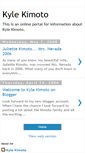 Mobile Screenshot of kyle-kimoto.blogspot.com