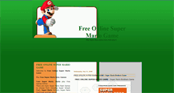Desktop Screenshot of free-online-super-mario-game.blogspot.com