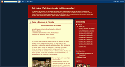 Desktop Screenshot of cordobapatrimoniodelahumanidad.blogspot.com