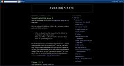 Desktop Screenshot of fuckingpirate.blogspot.com