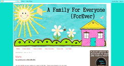 Desktop Screenshot of afamilyforeveryone.blogspot.com
