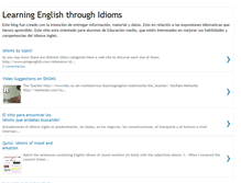 Tablet Screenshot of learningidioms.blogspot.com