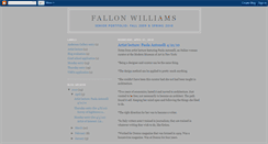 Desktop Screenshot of fallonwilliams--seniorportfolio.blogspot.com