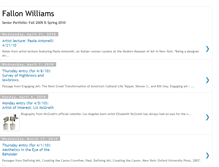 Tablet Screenshot of fallonwilliams--seniorportfolio.blogspot.com