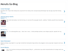 Tablet Screenshot of menulisgoblog.blogspot.com