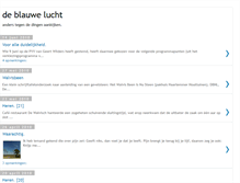 Tablet Screenshot of deblauwelucht.blogspot.com