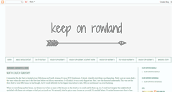 Desktop Screenshot of keeponrowland.blogspot.com