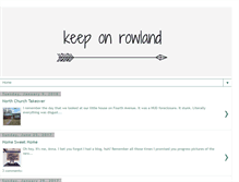 Tablet Screenshot of keeponrowland.blogspot.com